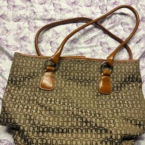 Chic Brown Patterned Tote Bag